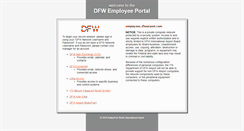 Desktop Screenshot of employees.dfwairport.com