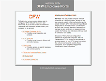 Tablet Screenshot of employees.dfwairport.com